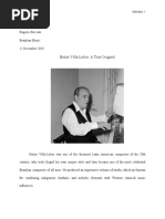 Heitor Villa-Lobos Research Paper