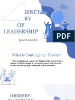 Contingency Theory of Leadership