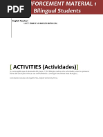 ACTIVITIES (Actividades) : English Teacher