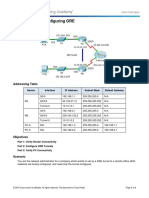 3.3.2.4 Packet Tracer - Configuring GRE