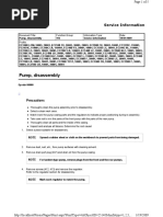 Pump, Disassembly: Service Information