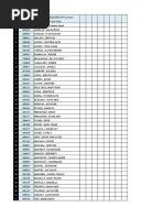 Attendance Sheet Microbiology and Parasitology