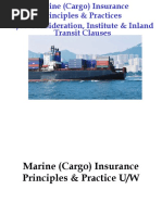 Marine Underwriting & Clauses