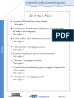 Exercices Present Troisieme Groupe PDF