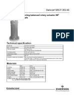 Hydraulic Single-Acting Balanced Rotary Actuator 90° (Quarterturn) Fail-Safe