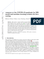 Analysis of The COVID-19 Pandemic by SIR Model and Machine Learning Technics For Fore-Casting