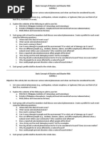 Basic Concept of Disaster and Disaster Risk Activity 1