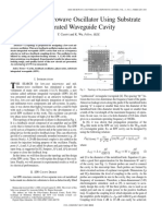 Low Cost Microwave Oscillator Using Substrate Integrated Waveguide Cavity