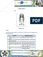Learning Activity 3 Evidence: All in The Past: Fuente: SENA