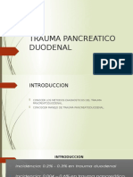 Trauma Pancreatico Duodenal