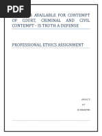 Defenses - Civil and Criminal Contempt