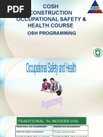 Cosh Construction Occupational Safety & Health Course: Osh Programming