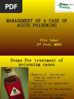 Management of A Case of Acute Poisoning