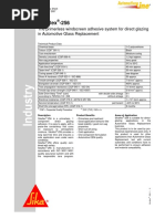 Sikaflex - 256: The Primerless Windscreen Adhesive System For Direct Glazing in Automotive Glass Replacement