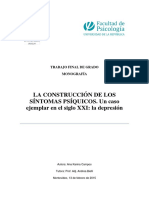 La Construcción de Los Síntomas Psíquicos Un Caso Ejemplar en El Siglo XXI La Depresión PDF