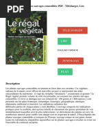 Le Régal Végétal: Plantes Sauvages Comestibles PDF - Télécharger, Lire