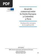 Acuerdo Comercial Entre La Unió N Europea y Colombia y Peru