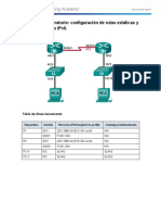 6.2.4.5 Lab - Configuring IPv6 Static and Default Routes