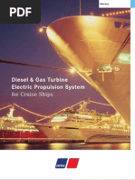 MTU Diesel & Gas Turbine Electric Propulsion For Cruise Ships