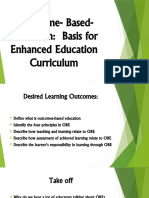 Module 7 Lesson 1 - OBE Basis For Enhanced Education Curriculum