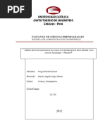 Analisis de La Estructura de Costos de La Produccion de Arroz en La Zona de Alcuchique Monsefu PDF