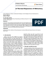 Specific Heat and Thermal Expansion of Refractory Nonmetal: Cao