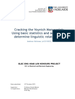 Cracking The Voynich Manuscript - Using Basic Statistics and Analyses To Determine Linguistic Relationships PDF