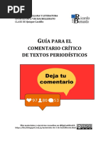 1.1 Guía Comentario Crítico de Textos Periodísticos PDF