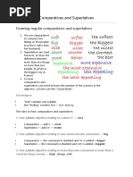 Comparatives and Superlatives