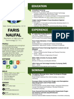 Curriculum Vitae - Faris Naufal PDF