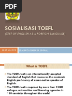 Sosialisasi Toefl PDF