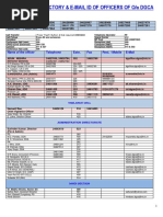 Telephone Directory & E-Mail Id of Officers of O/O Dgca