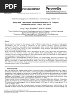 Integrated Exploration Method To Determine Cu Prospect in Seweden District, Blitar, East Java