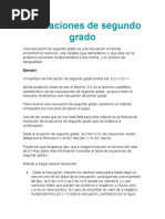 Inecuaciones DE SEGUNDO GRADO