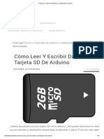 ArduinoLeerYEscribirDatosEnTarjetaSD de Arduino PDF