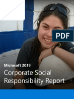 Corporate Social Responsibility Report: Microsoft 2019