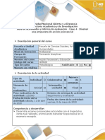 Guía de Actividades y Rúbrica de Evaluación - Fase 4 - Diseñar Una Propuesta de Acción Psicosocial