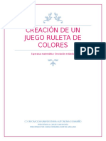 Creación de Un Juego RULETA DE COLORES