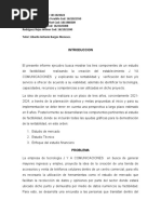 Informe Completo Formulacion y Evaluacion de Proyecto N1