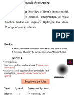Atomic Structure: Atomic Structure: Overview of Bohr's Atomic Model