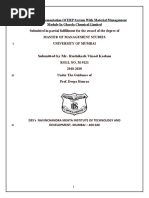 Project On Implementation of ERP System With Material Management Module in Gharda Chemical Limited