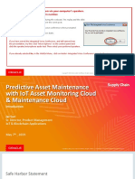 Customer Connect - Predictive Asset Maintenance With IoT and Maintenance Cloud May 2019