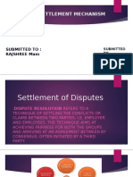 Dispute Settlement Mechanism