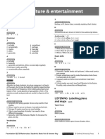 UNIT 5 Culture & Entertainment: SPEAKING Structuring Responses