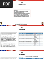 AMPS PTR Event Codes - TRAINING