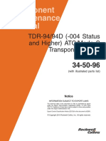 Component Maintenance Manual: TDR-94/94D (-004 Status and Higher) ATC/Mode S Transponder (ICA)