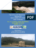 Operation and Maintenance Manual For Kallarkutty Dam State of Kerala