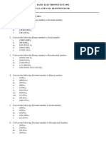 Module 1 Number System and Codes Question Bank Feb 2018 PDF