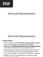 Teoría Del Etiquetamiento