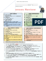 Past Tenses Review: Choose The Correct Past Form of The Verbs